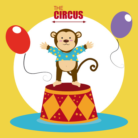 Circus design over yellow background, vector illustrationのイラスト素材