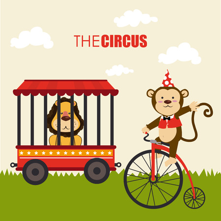 Circus design over yellow background, vector illustrationのイラスト素材