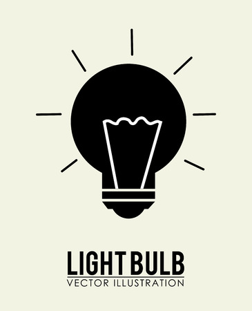 Bulb design over white background, vector illustrationのイラスト素材