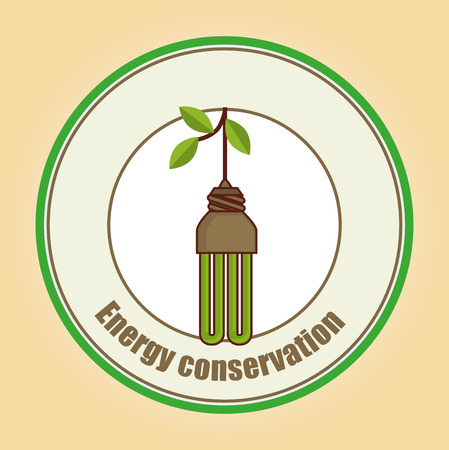 Bulb design over green background, vector illustrationのイラスト素材