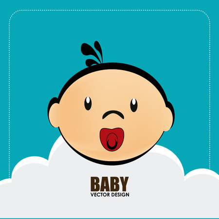 Family design over blue background, vector illustrationのイラスト素材