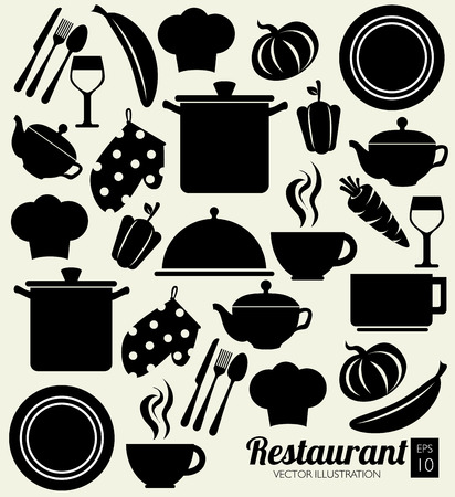Food design over white background, vector illustrationのイラスト素材