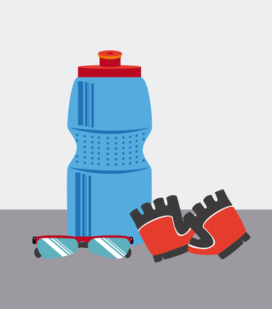 Cycling design over white background, vector illustrationのイラスト素材