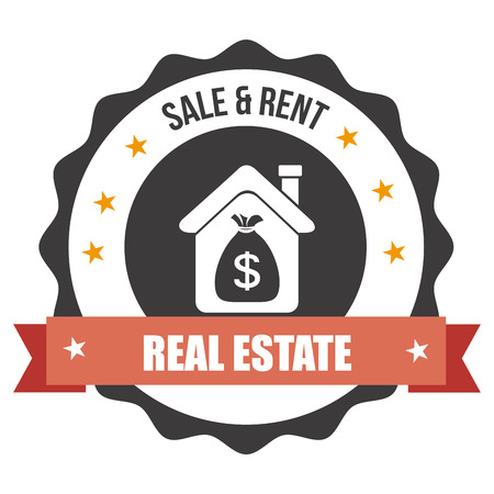 Real estate design over white background, vector illustrationのイラスト素材