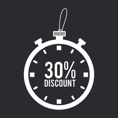 Time design over gray background, vector illustrationのイラスト素材