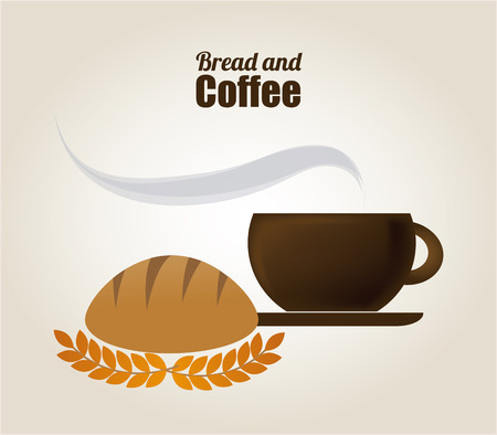 Bread design over white background, vector illustrationのイラスト素材