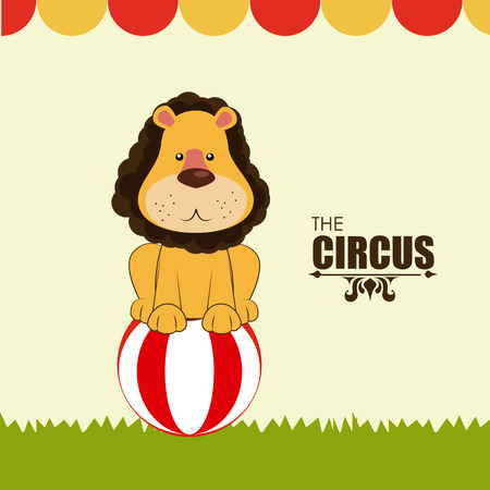 Circus design over beige background, vector illustrationのイラスト素材