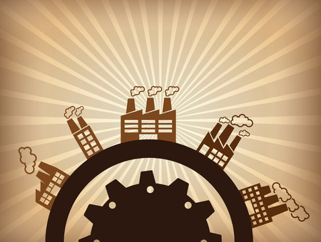 industrial design over gray background vector illustrationのイラスト素材