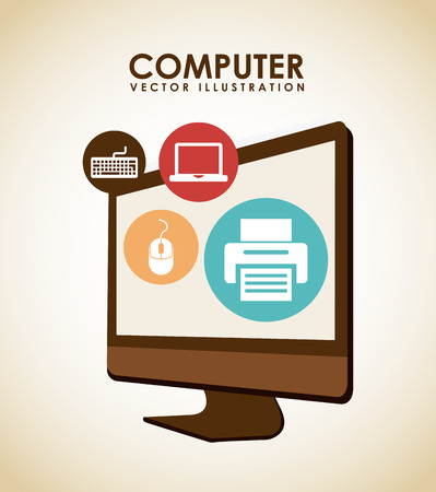 computer design over background vector illustrationのイラスト素材