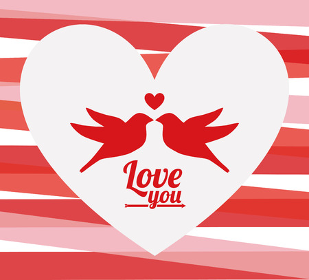 love design over pink background vector illustrationのイラスト素材