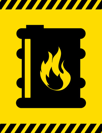 caution label over white background vector illustrationのイラスト素材