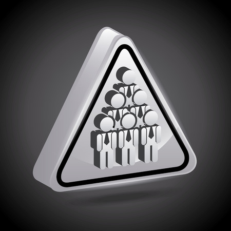 human resources over black background vector illustrationのイラスト素材