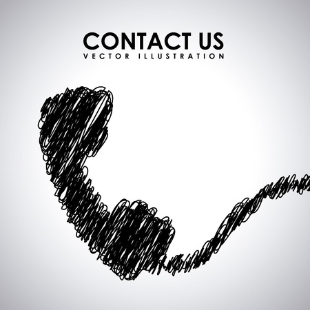 communication design over gray  background vector illustrationのイラスト素材