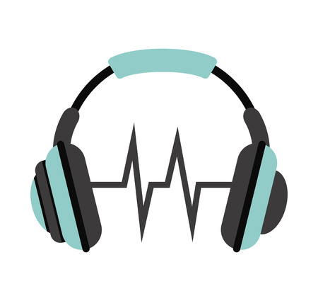 music icon over white background vector illustrationのイラスト素材
