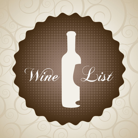 wine design over beige background vector illustrationのイラスト素材