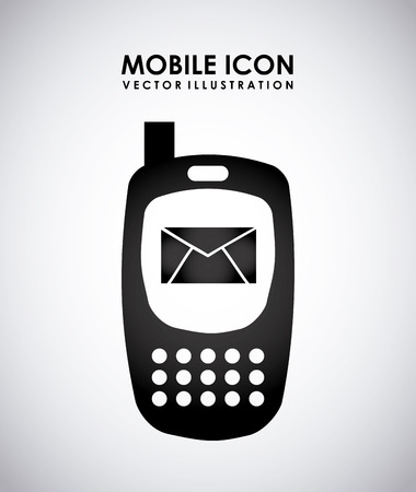 communication design over gray background vector illustrationのイラスト素材