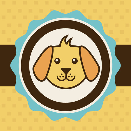 pets design over dotted background vector illustrationのイラスト素材