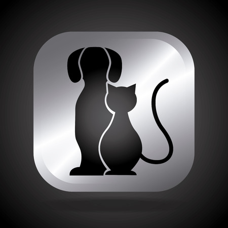 pets design over black background vector illustrationのイラスト素材