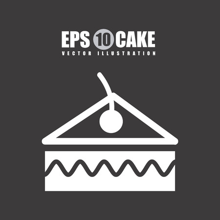 dessert design over black background vector illlustrationのイラスト素材