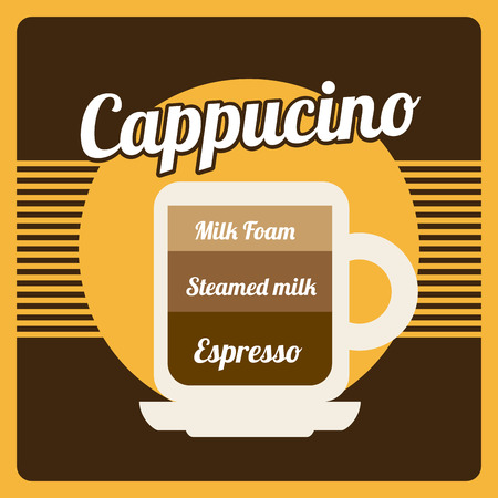 coffee design over brown  background vector illustrationのイラスト素材