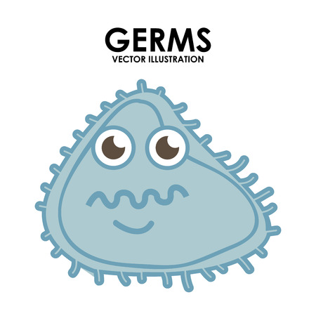 germs design over white backgroun vector illustrationのイラスト素材