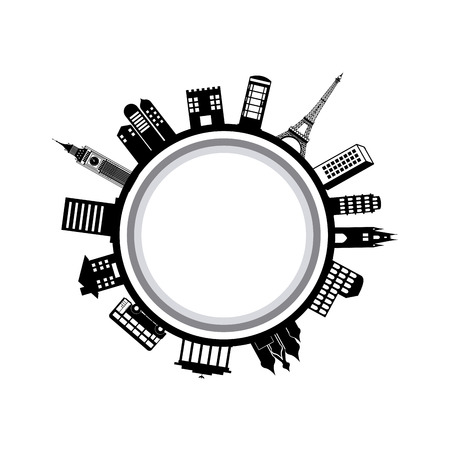 city design over white background vector illustrationのイラスト素材