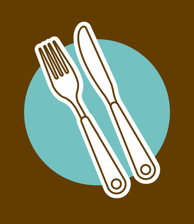menu design over brown  background vector illustrationのイラスト素材