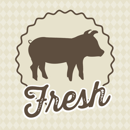 farm design over pattern background vector illustrationのイラスト素材