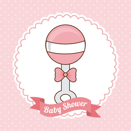 baby design over pink  background vector illustrationのイラスト素材