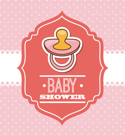 baby design over pink background vector illustrationのイラスト素材