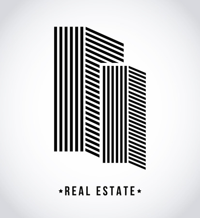 real estate design over white background vector illustrationのイラスト素材