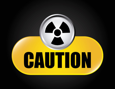 caution signal over black background vector illustrationのイラスト素材