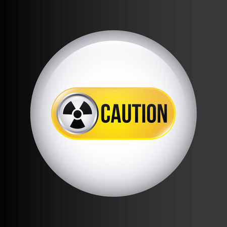 caution signal over black  background vector illustrationのイラスト素材