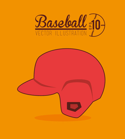 Sport design over orange background, vector illustrationのイラスト素材