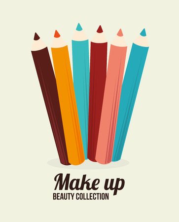 Cosmetics design over white background, vector illustrationのイラスト素材