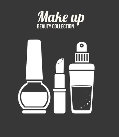 Cosmetics design over gray background, vector illustrationのイラスト素材