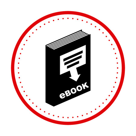 eBook design over  white background, vector illustrationのイラスト素材