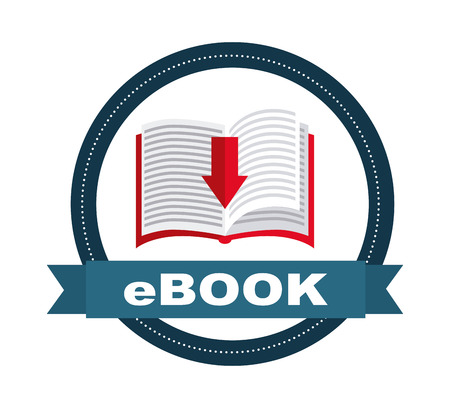 eBook design over  white background, vector illustrationのイラスト素材