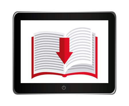 eBook design over white background, vector illustrationのイラスト素材