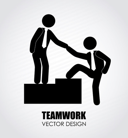 Teamwork design over white background, vector illustrationのイラスト素材