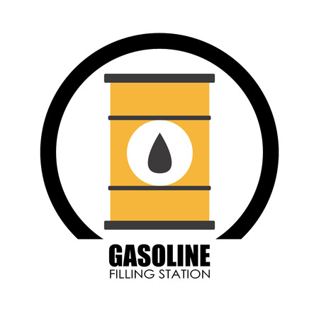 Illustration of a gasoline barrelのイラスト素材