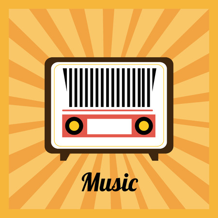 Illustration of vintage radioのイラスト素材