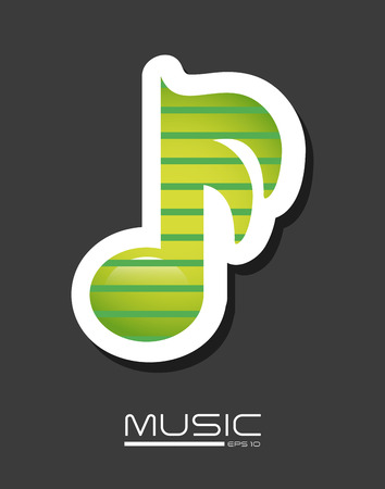 Illustration of musical noteのイラスト素材