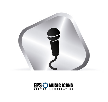 Illustration of microphone iconのイラスト素材