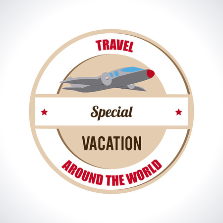 Travel design over gray background, vector illustrationのイラスト素材