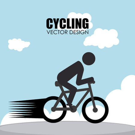 illustration of cyclingのイラスト素材