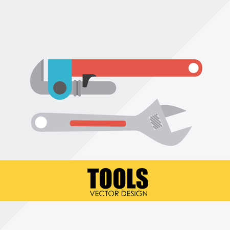 Tools design over gray background, vector illustrationのイラスト素材