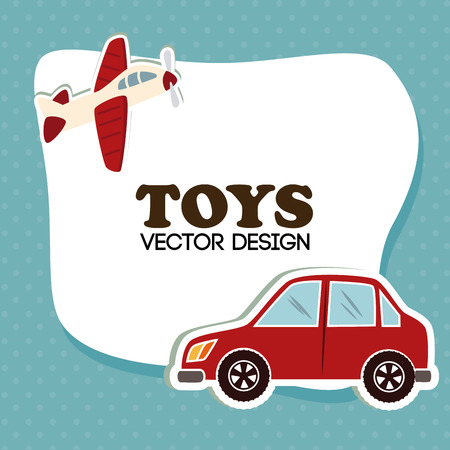 Toys design over blue background, vector illustrationのイラスト素材