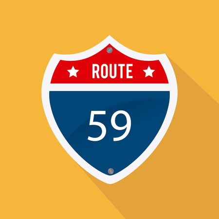 Illustration of a road markerのイラスト素材