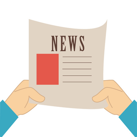 News design over white background, vector illustrationのイラスト素材